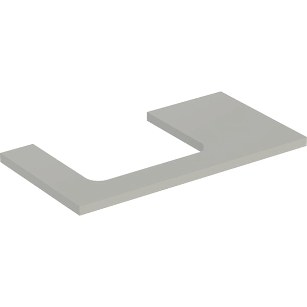 Geberit ONE WT-Platte, Ausschnitt li, für AWT 90x3x47cm, greige matt