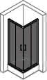 HP DA Classics 2 4-Eck GT E2 90/90 H:2000 silber hochglanz klar