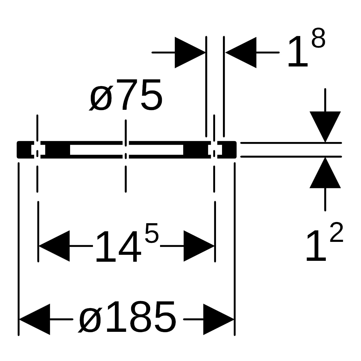 Geberit PE Losflansch d75