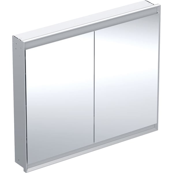 Geberit ONE Spiegelschrank mit ComfortLight 2 Türen, UP-Mont., 105x90x15cm, alu.