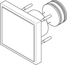 Dornbracht Bedienelement ERSATZTEILE 04279802605  60 x 60 x 72 mm Cyprum