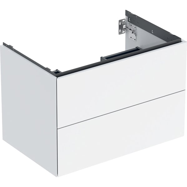 Geberit ONE Unterschrank für WT/-Platte 2 Schubl., 74x50,4x47cm, weiß hgl.
