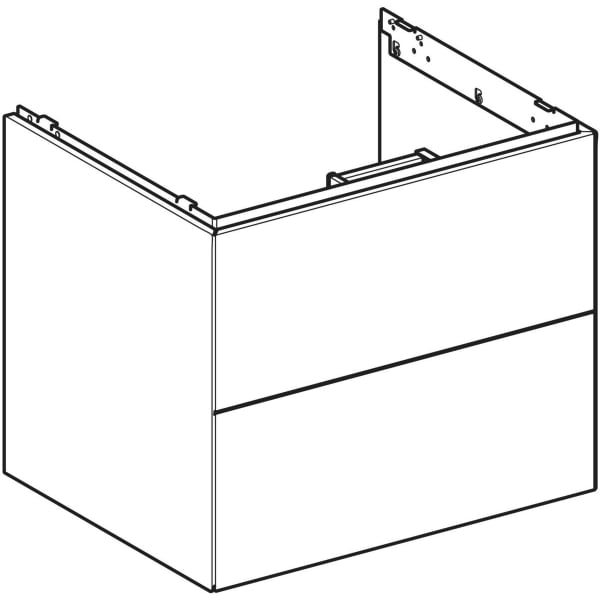 Geberit ONE Unterschrank für WT/-Platte 2 Schubl., 59,2x50,4x47cm, Eiche