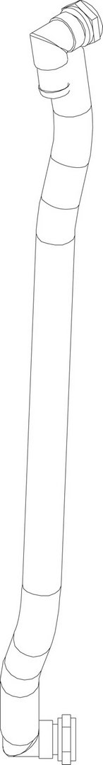 BOSCH Ersatzteil TTNR: 8733703238 Schlauch G1" 810mm
