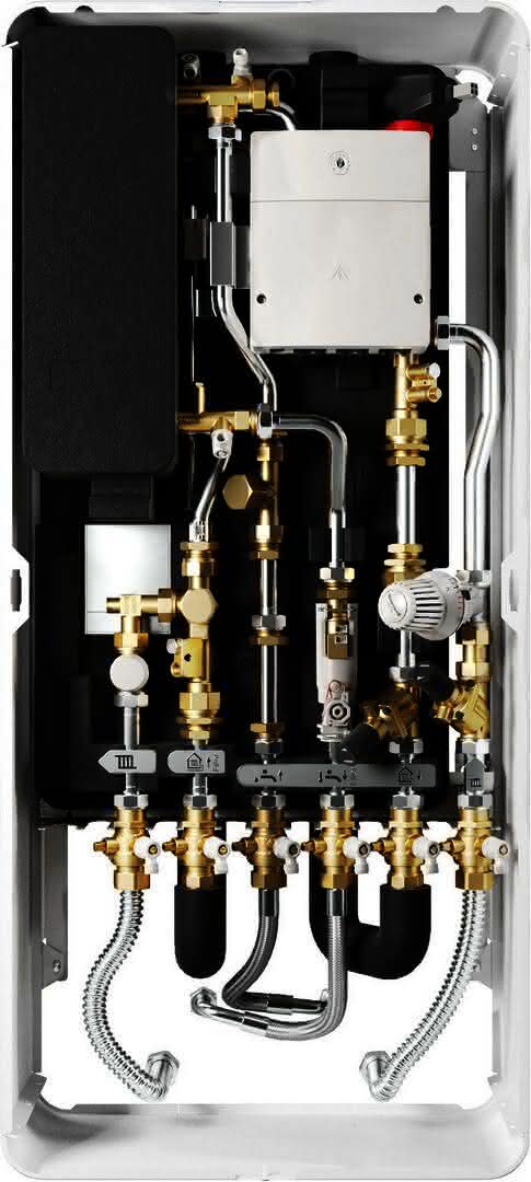 BOSCH Wohnungsstation F7002 35 RST 2 ungemischt, Aufputz, 35 kW, Edelstahl