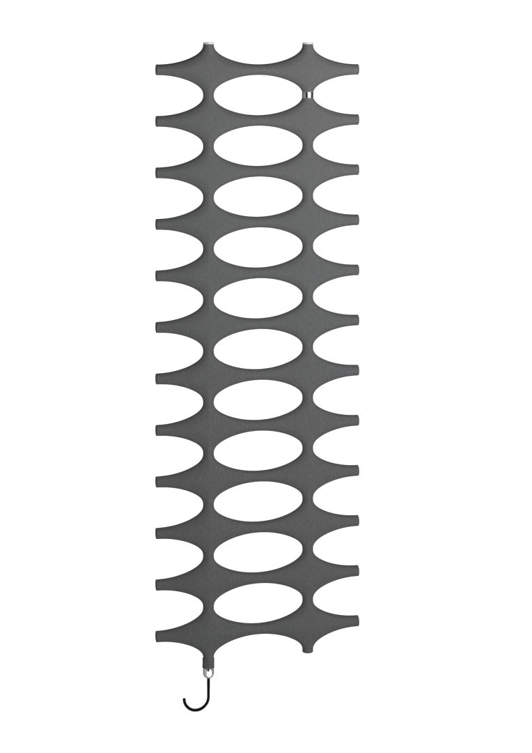 Kermi Ideos -E BH1151x35x508mm P=400W,graphit met.,WWS swz,links