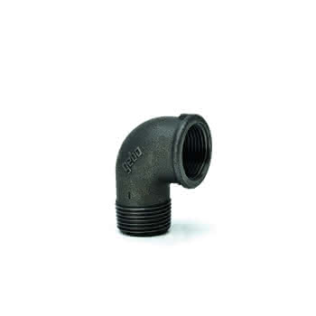 gebofittings Temperguss Gewindefittings 92 - Winkel 90 - 1 1/2", schwarz gebofittings Temperguss Gewindefittings 92 - Winkel 90 - 1 1/2", schwarz