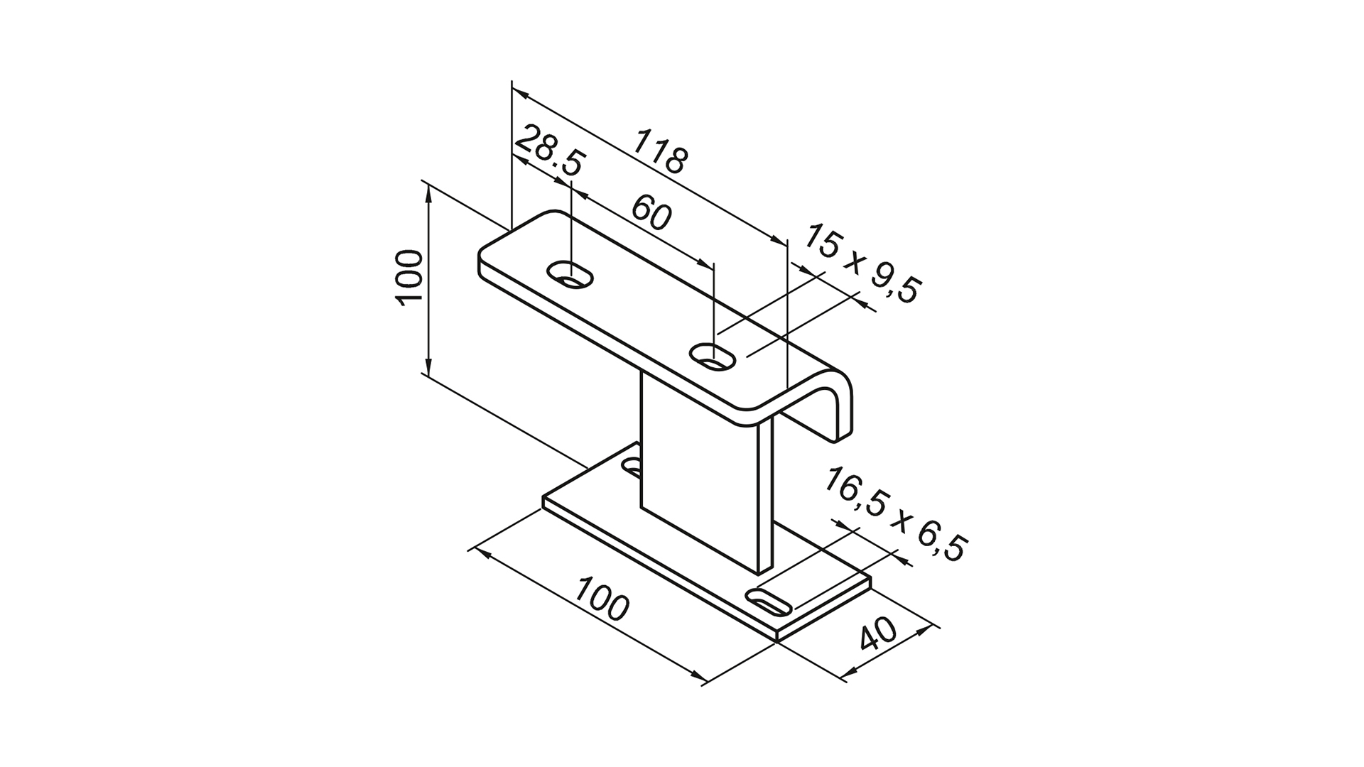Zehnder Zubehör Fußkonsole FMORV HDF-3, Sonder-Lack