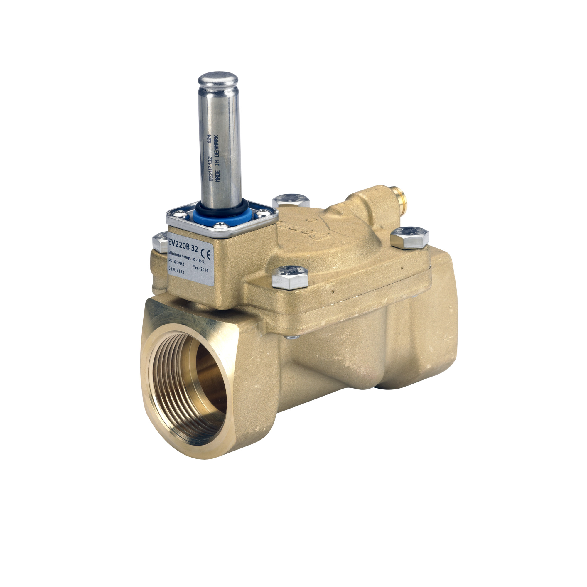 Danfoss Magnetventil EV 220B 32B G 1 1/4, kvs 18,0, servogesteuert, NC Danfoss Magnetventil EV 220B 32B G 1 1/4, kvs 18,0, servogesteuert, NC