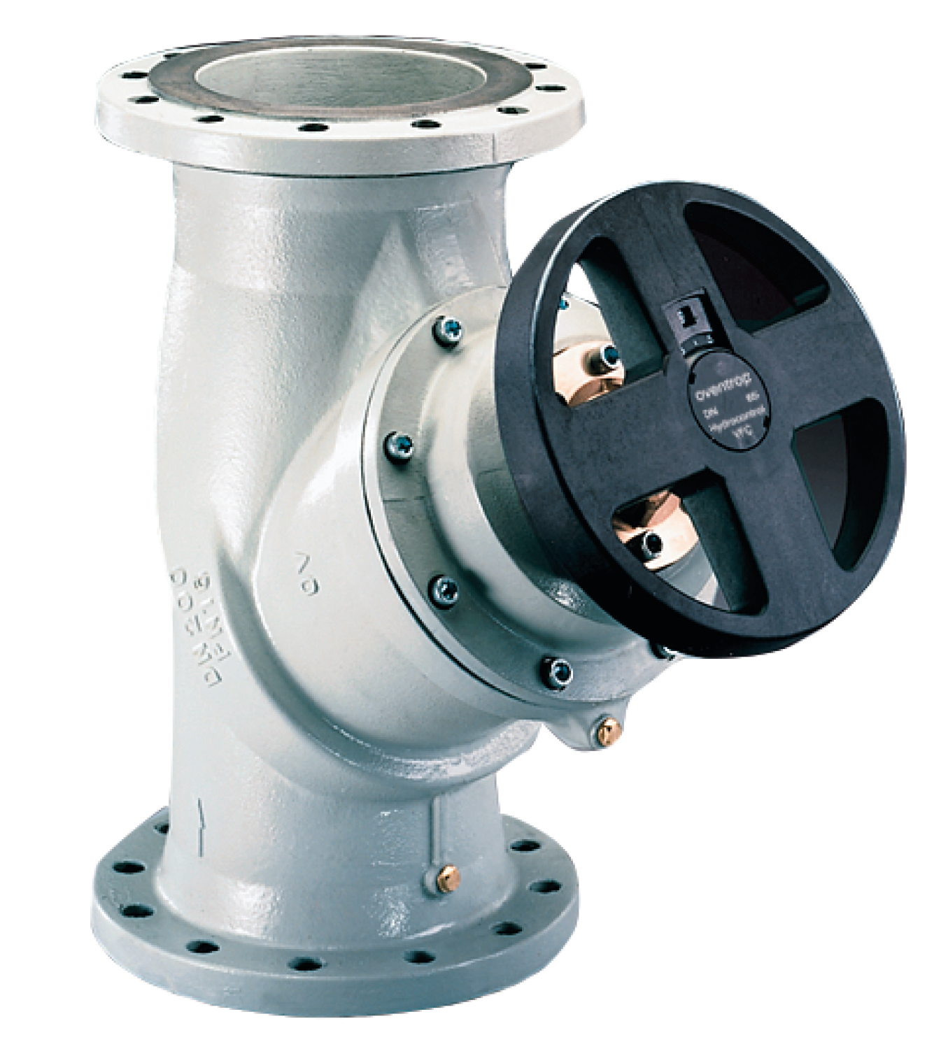 OVENTROP-Strangreg.Vent.Hydrocontrol VFC DN250, PN16, Flansch/DIN,2 Meßvent.,GG25