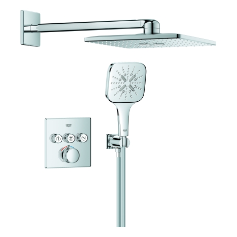 GROHE UP-Duschsystem Grohtherm SC 103998 eckig 3 ASV für Duschrahmen Duo chrom