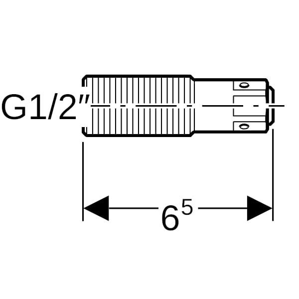 Geberit Abpressstopfen mit Aussengewinde G1/2