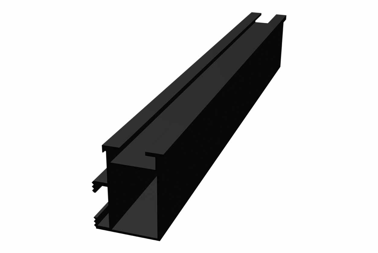 Vaillant Montageschiene, 47 x 35,4 mm Länge 2.123 mm, schwarz (2 St.)