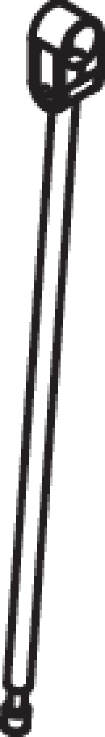 HEWI Bodenstütze f.SK-Griffe 805.50., L:607mm, Edst., Anb. farbig anthrazitgr