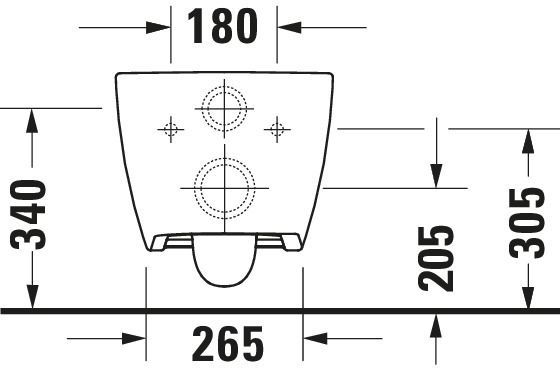 DU Wand-WC Design Classics Viu 570mm rimless Weiß TS, Durafix inkl., HYG