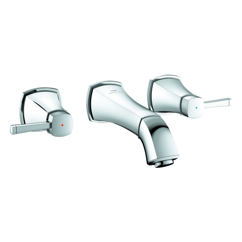 GROHE 3-Loch-WT-Batterie Grandera 20622 Wandmontage FMS Ausladung 177mm chrom GROHE 3-Loch-WT-Batterie Grandera 20622 Wandmontage FMS Ausladung 177mm chrom