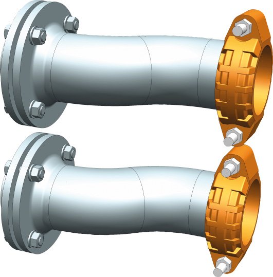 BOSCH Installationszubehör für GC7000 WP Victaulic Flansch Verbinder 4"