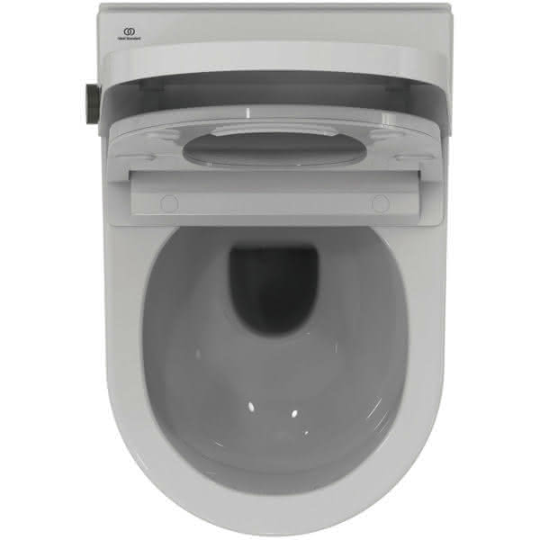 IS Wandtiefspül-WC mit Sitz i.life E o.Spülrand m.Duschfunktion Weiß