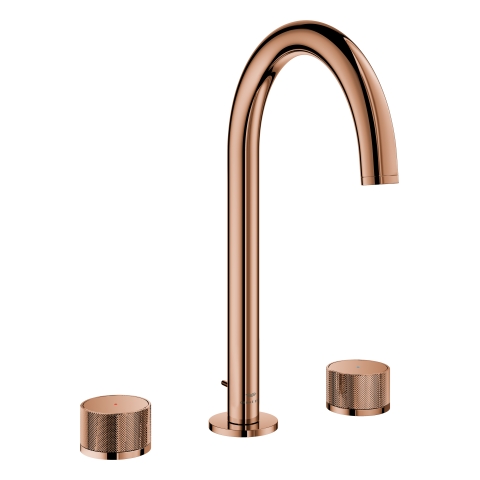 GROHE 3-L-WT-Batterie Atrio Private C. 20595 Knopfbetätigung warm sunset