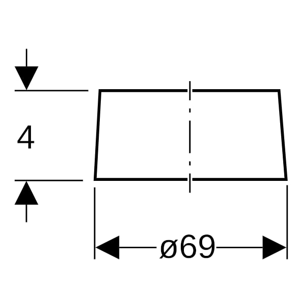 Geberit PE Stützring d75