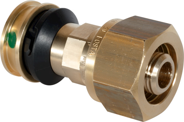 Viega Verschraubung mit SC Raxofix 5313.8 in 20x2,8x20x2,8mm Siliziumbronze