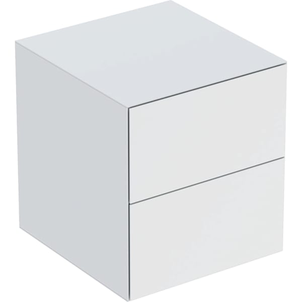 Geberit ONE Seitenschrank mit 2 Schubl. 45x49,2x47cm, weiß matt