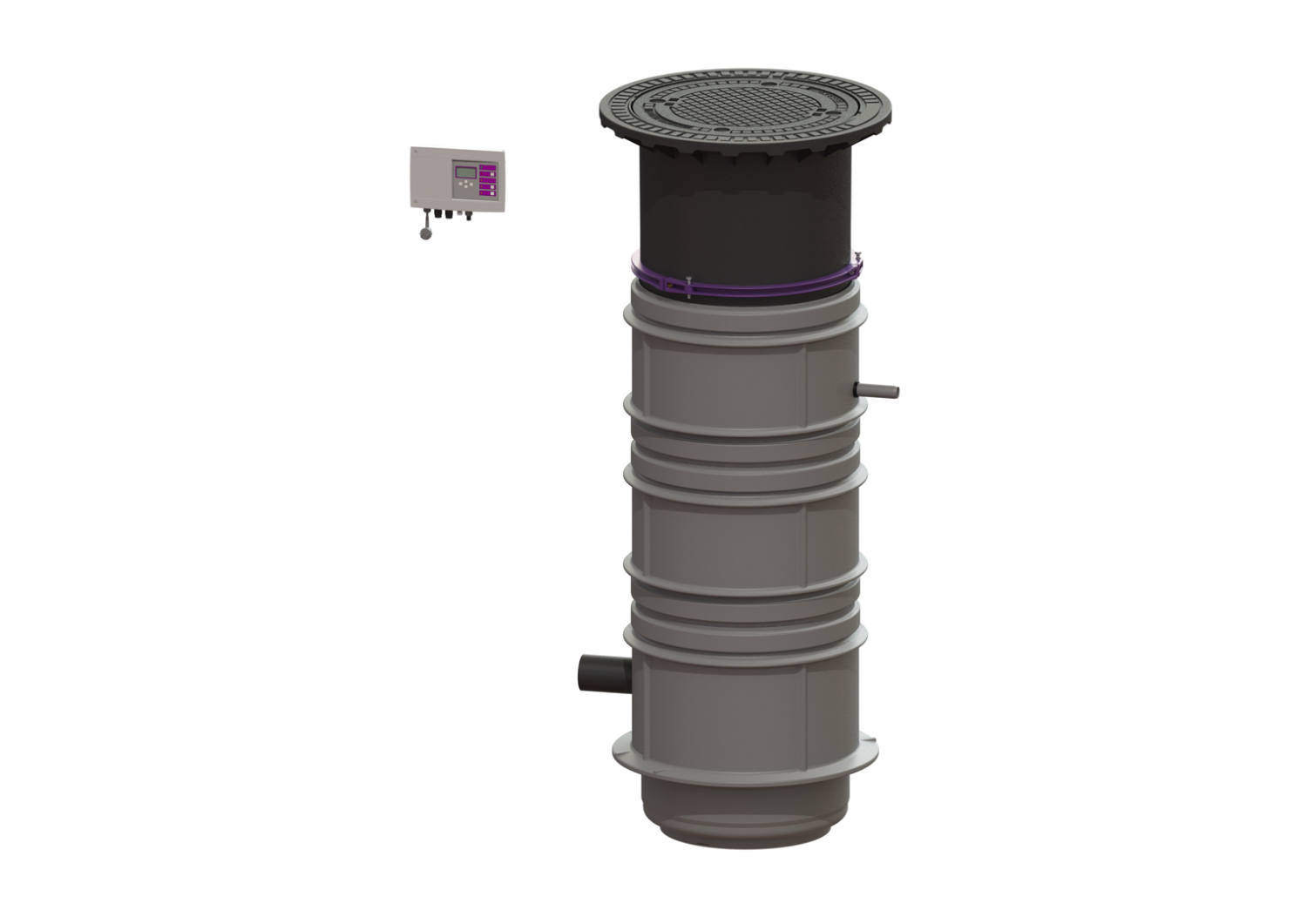 KESSEL-Pumpstation Aquapump Medium Duo, GTF 1200, 1800-2250 mm, Klasse D