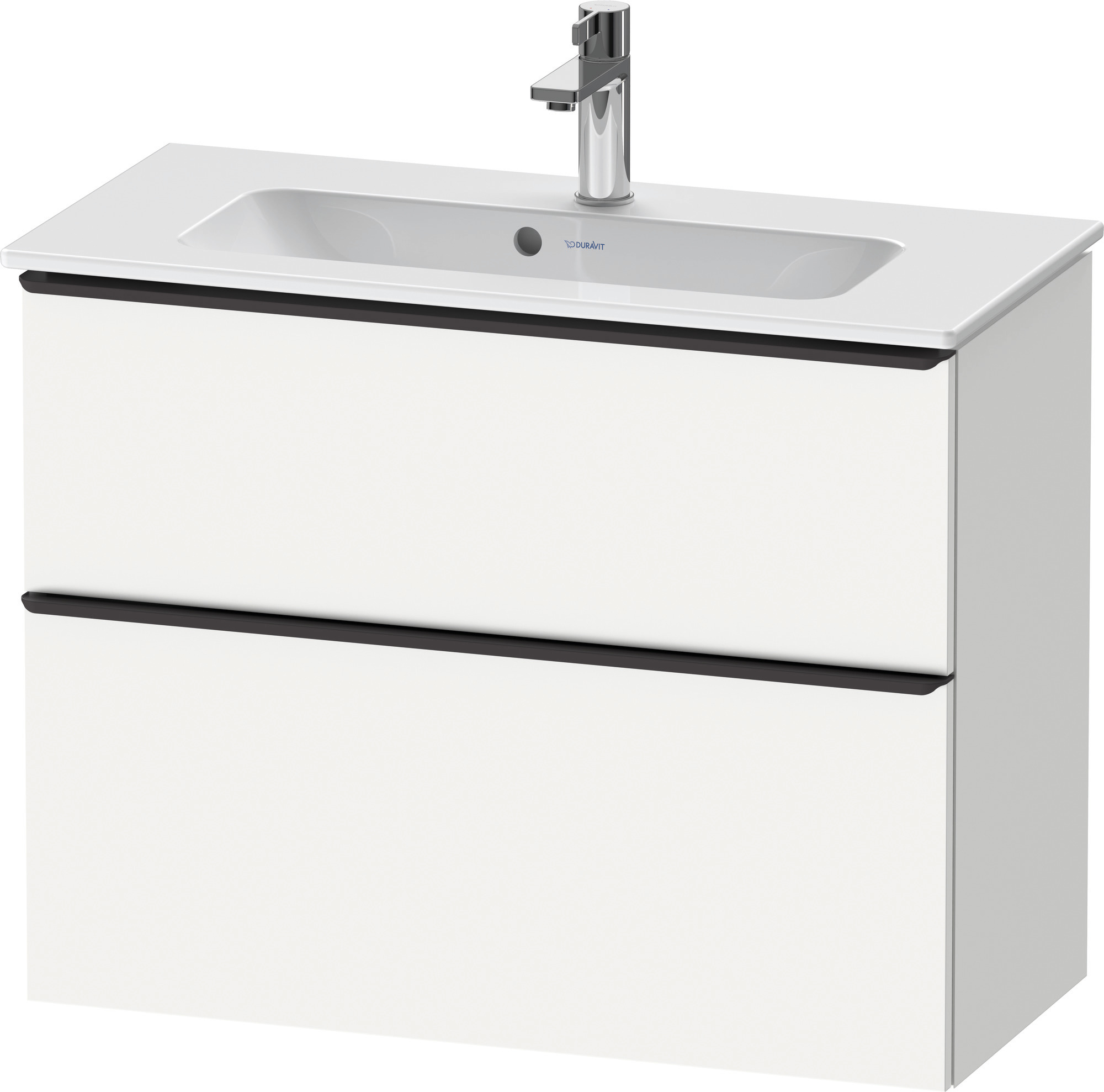 Duravit D-Neo WTU,Ausz:1,Schubk:1,GR:Dia.Schw 810x372x625mm,Wandh,Weiß Matt,Dekor