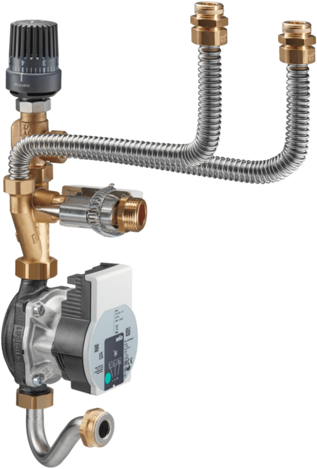 OVENTROP-Vorlauftemperaturregelmodul FBH für Regudis W-HTE, mit Wilo PARA