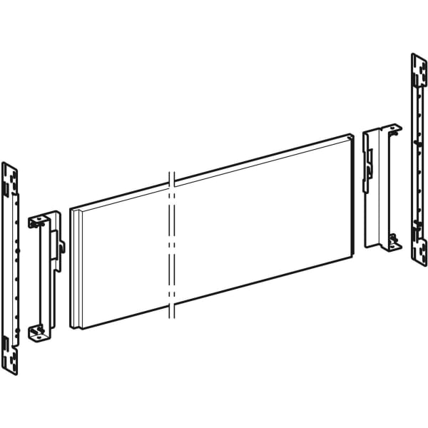 Geberit Duofix Montageplatte für WT mit US eine Auslaufarmatur exzentrisch