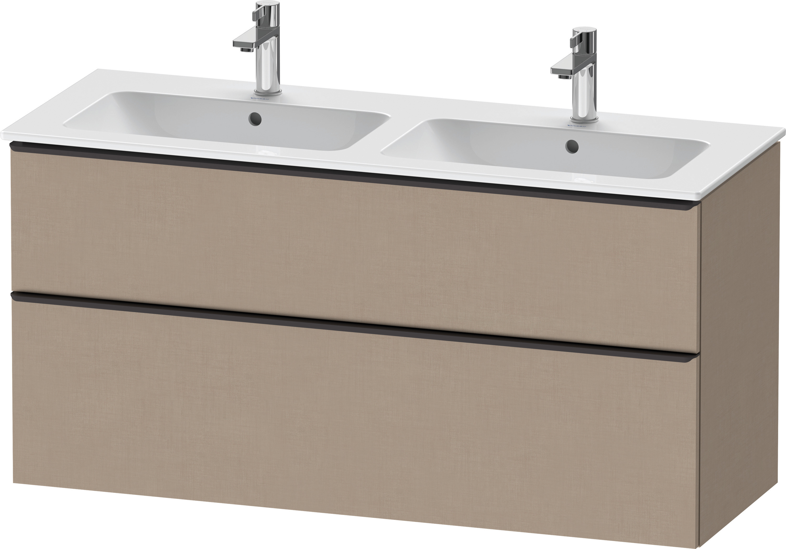 Duravit D-Neo WTU,Ausz:1,Schubk:1,GR:Dia.Schw 1280x462x625mm,Wandh, Leinen Matt, Dekor