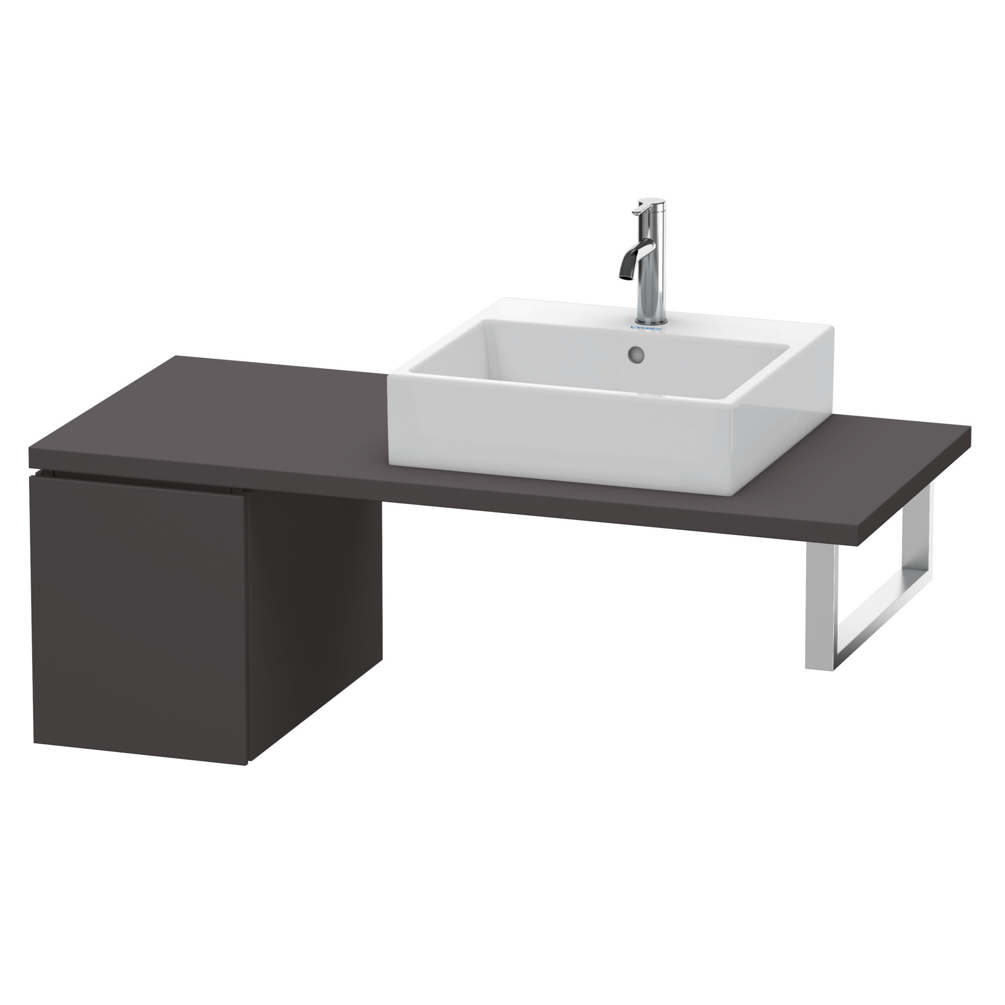 Duravit US für Konsole L-Cube 400x320x548mm 1 Auszug, Graphit Supermatt