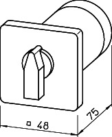 Helios STSSW Einbauschalter 5-stufig zu Trafosteller TSSW, 1-PH