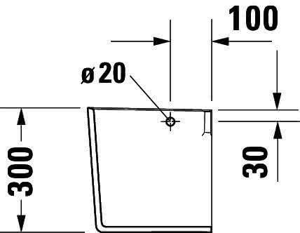 DU Halbsäule ME by Starck für 233565, 233560, 233555, weiß WG