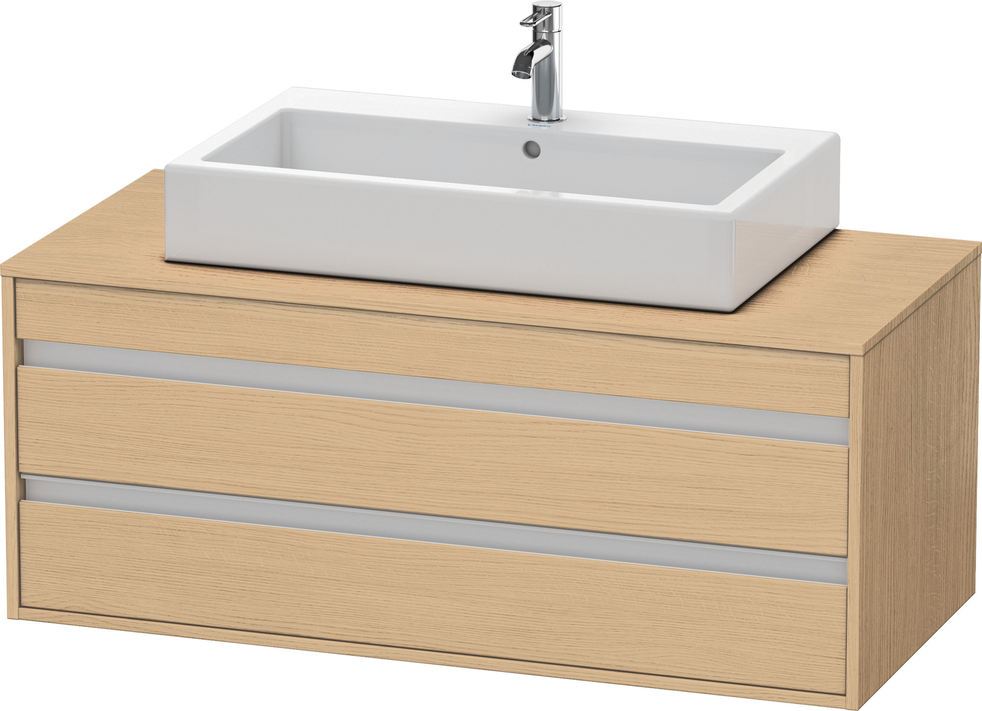 Duravit WTU wandhängend Ketho 550x1200x496mm 2 SchKa, für ASB mi., Eiche Natur