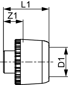 TECElogo-Ax Endstopfen Dimension 20, Siliziumbronze