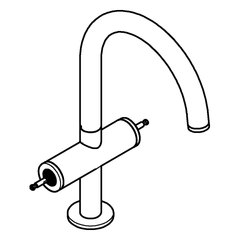 GROHE WT-Einlochbatt. Atrio Private C. 21134 L-Size f. Hebelgr. cool sunrise gb