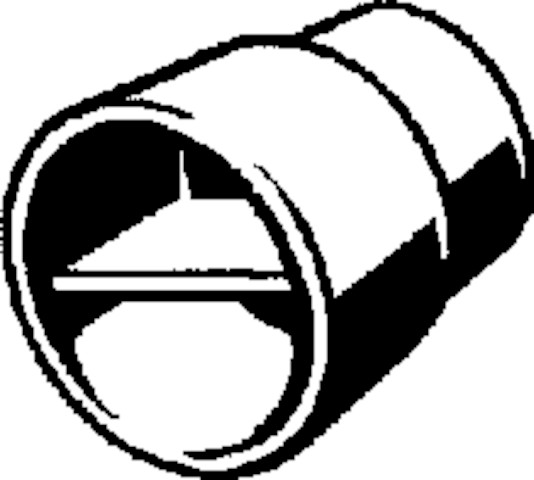 Viega Stopfen 8310.39 in DN45 Kunststoff gelb RAL 1004