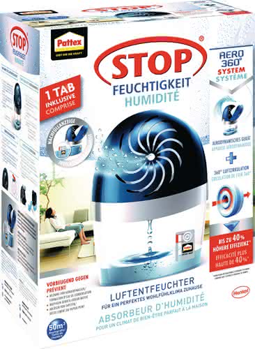 Luftentfeuchter Aero 360 Entfeuchter u.1 Tab à 450g PA360 neutral Pk.PATTEX Luftentfeuchter Aero 360 Entfeuchter u.1 Tab à 450g PA360 neutral Pk.PATTEX