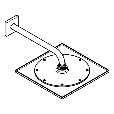 GROHE Kopfbrauseset Rainshower Aqua 10" 26860 BA 286mm 1 Strahl 9,5l/min chrom