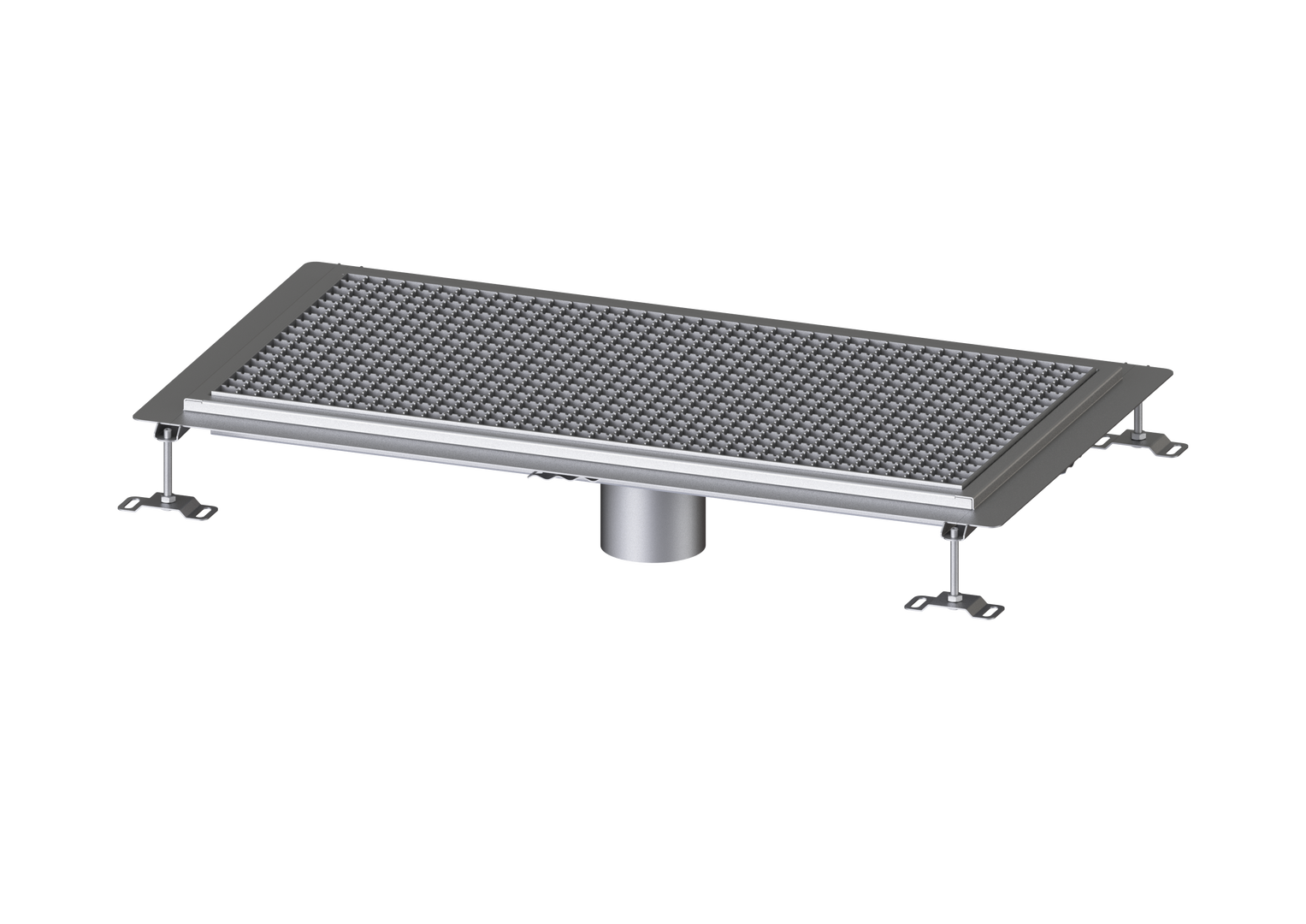 KESSEL-Bodenwanne Ferrofix Klebeflansch H: 15 mm, 500 x 1000 mm