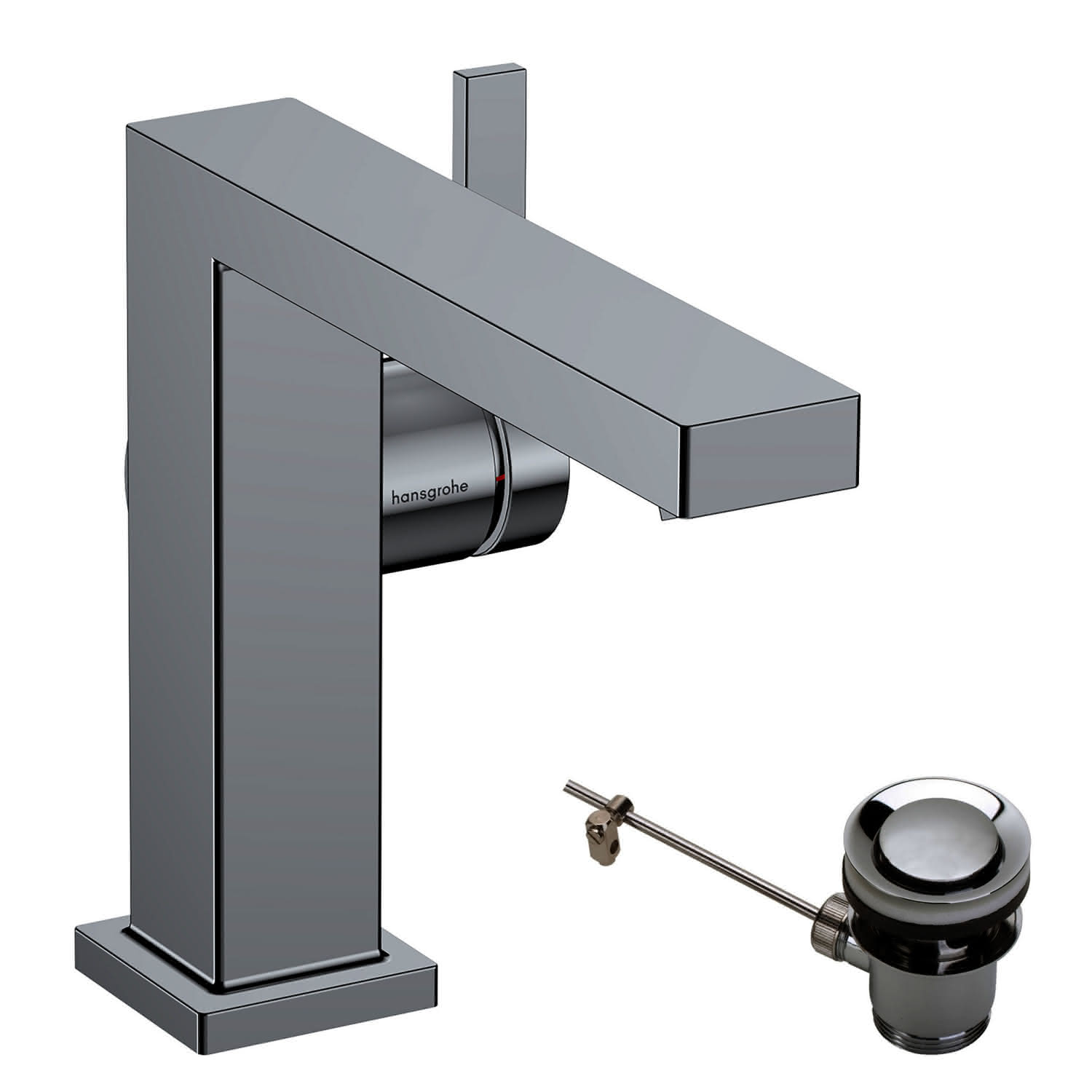 Hansgrohe WTM 110 Tecturis E Fine CoolStart mit Zugstangen-Ablaufgarnitur chrom