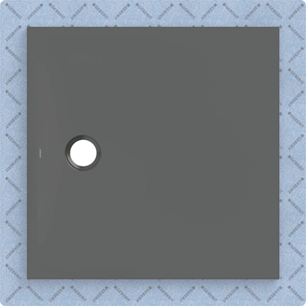 Geberit CleanFloor30 Duschfläche 90 x 90 cm integriert, mit Dichtvlies, graphit matt
