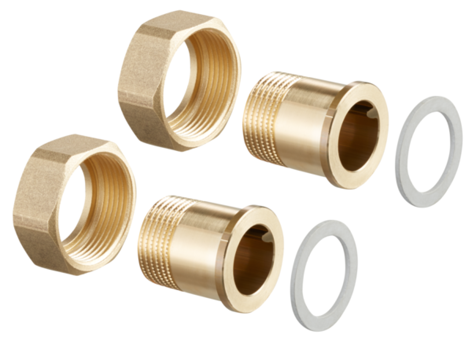 OVENTROP-Tüllenanschluss-Set 1 1/4",Set=2 Tüllen m. AG,flachdichtend