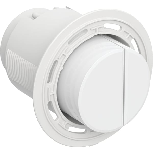 Geberit Typ 01 Drücker für Fernbet. pneum. 2-M-Sp., rund, vorragend, weiß