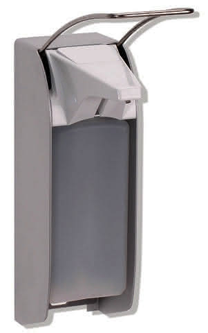 HEWI Desinfektionsmittel-/Seifenspender, Ser 805, Edelstahl, 500 ml reinweiß