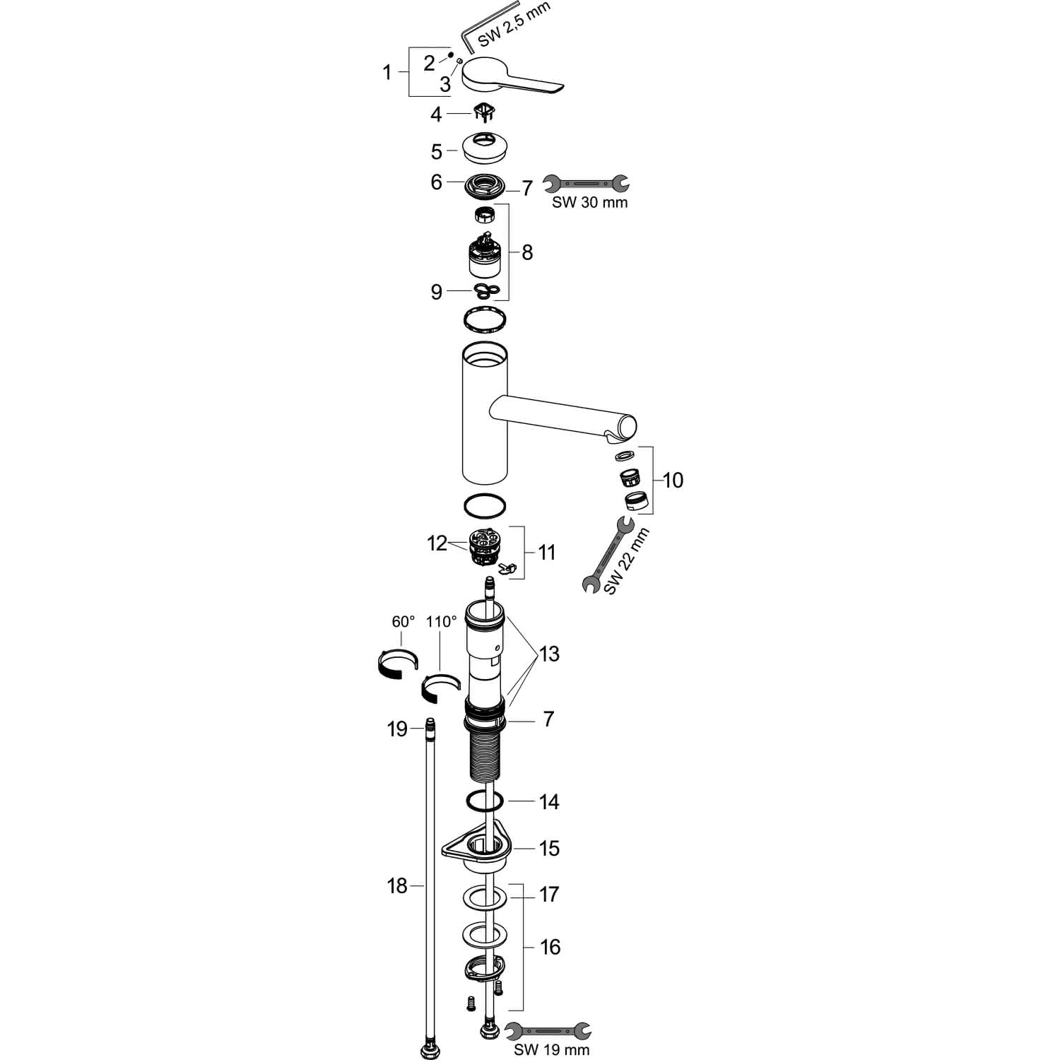 Hansgrohe Spültischmischer 150 Zesis M33 1jet chrom