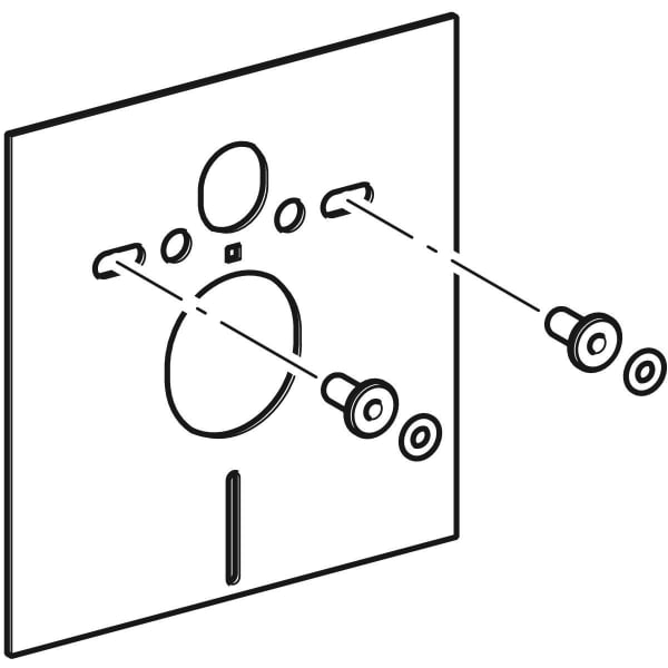 Geberit Schallschutzset für WWC und Bidet