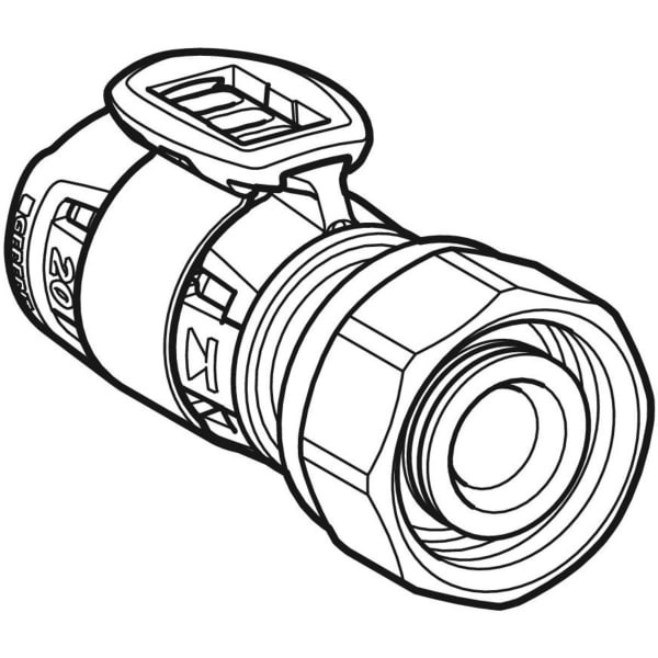 Geberit FlowFit Verteilerabgang für Eurokonus SiBr d20-EuG3/4