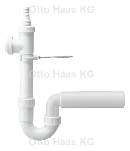 Haas PP-Waschmaschinen-Siphon mit 2 WM-Anschl., DN50 Nr. 2935 Haas PP-Waschmaschinen-Siphon mit 2 WM-Anschl., DN50 Nr. 2935
